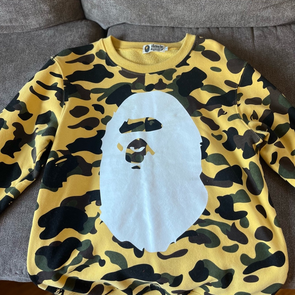 Bape Yellow Camo Sweatshirt